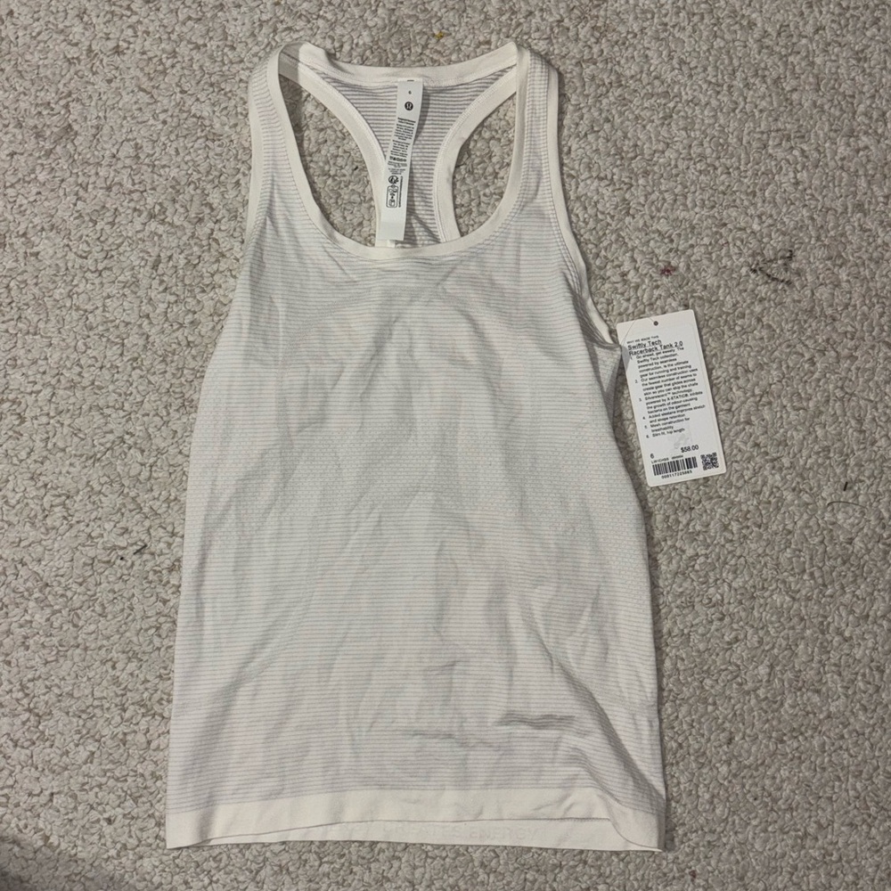 Lululemon White Tank Top